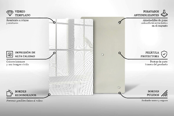 Worktop heat protector Modern Line pattern