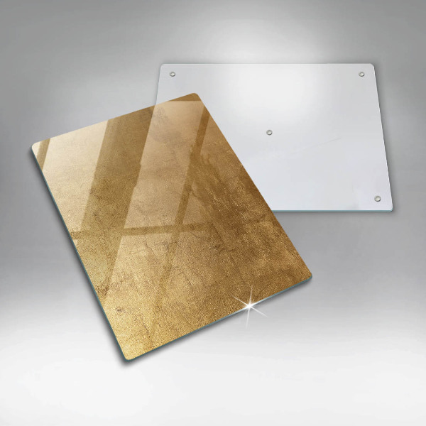 Glass worktop saver Gold texture background