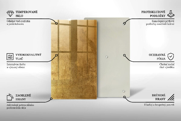 Glass worktop saver Gold texture background