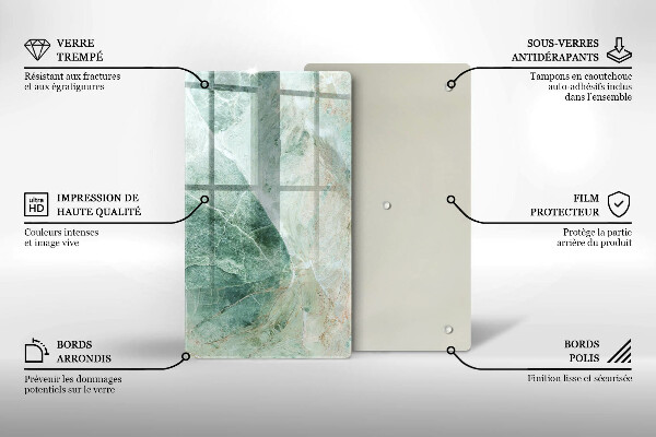 Glass worktop saver Stone structure