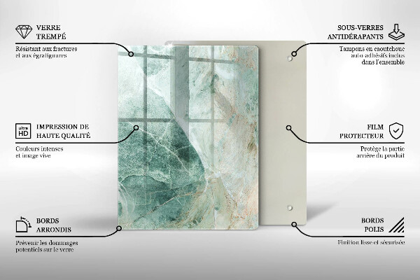 Glass worktop saver Stone structure