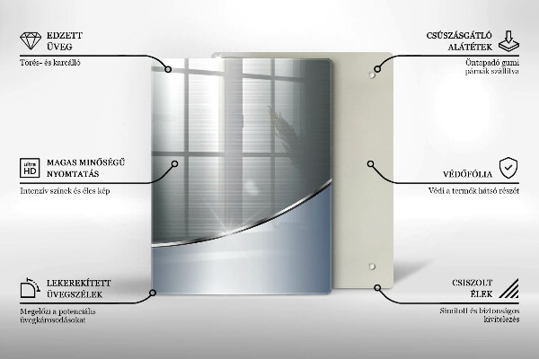 Glass worktop saver Pattern metal abstraction