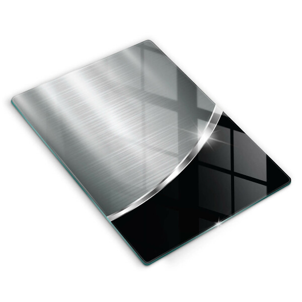 Glass worktop saver Abstraction with metal