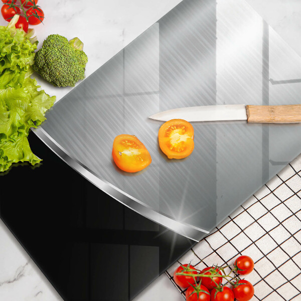 Glass worktop saver Abstraction with metal