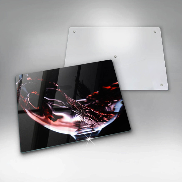 Kitchen worktop saver A glass of red wine