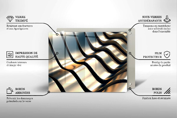 Kitchen worktop saver 3D metal shapes
