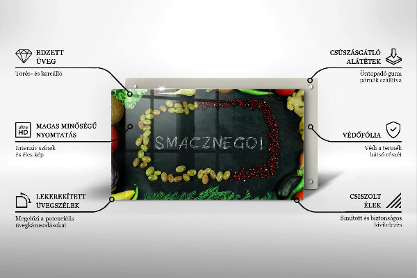 Kitchen worktop saver The inscription Tasty!