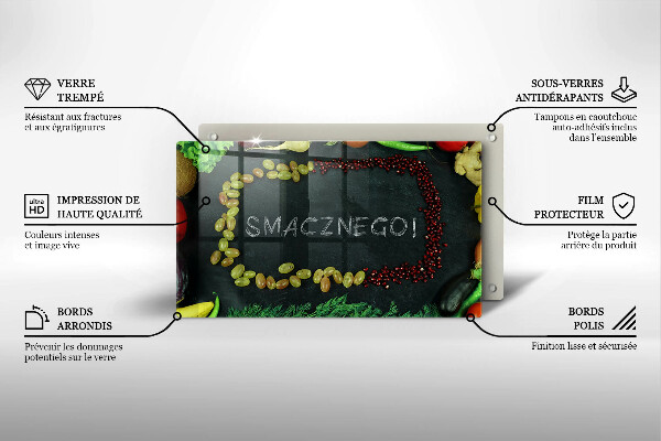 Kitchen worktop saver The inscription Tasty!