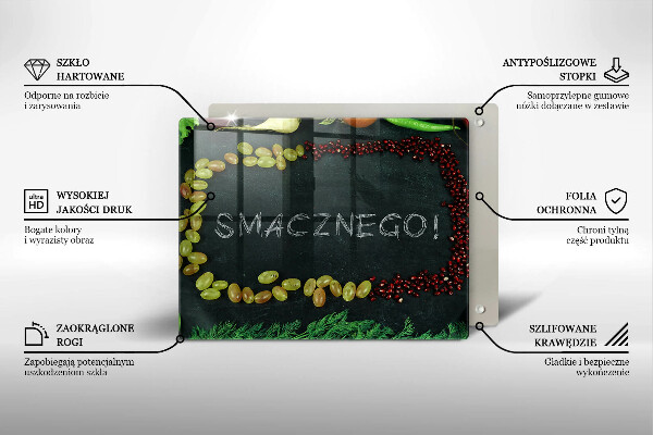 Kitchen worktop saver The inscription Tasty!