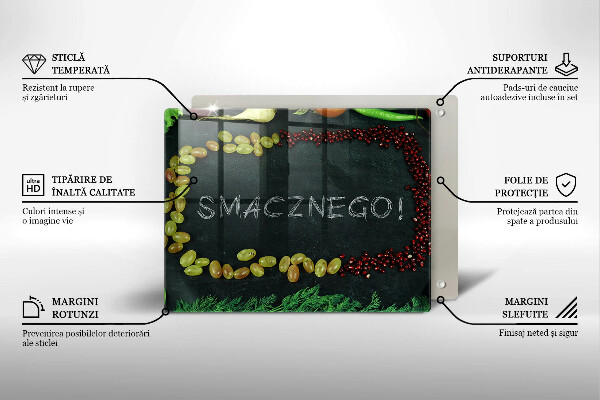 Kitchen worktop saver The inscription Tasty!