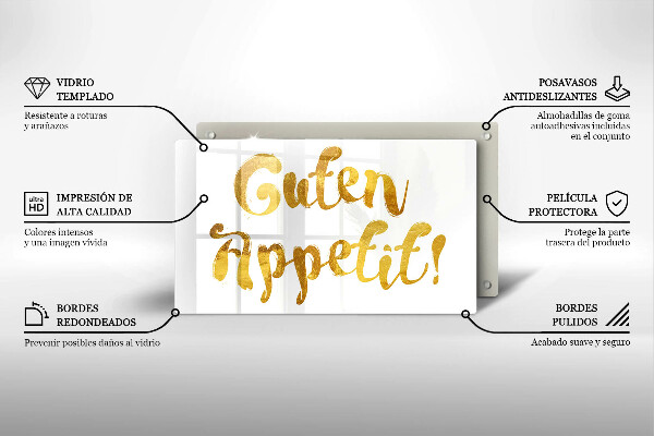 Kitchen worktop saver The inscription GUTEN APPETIT!