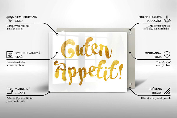 Kitchen worktop saver The inscription GUTEN APPETIT!