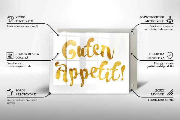 Kitchen worktop saver The inscription GUTEN APPETIT!