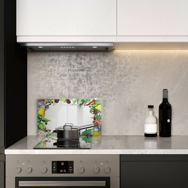 Kitchen worktop saver Painted food