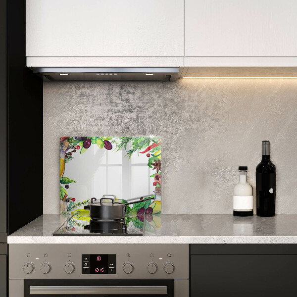 Kitchen worktop saver Painted food