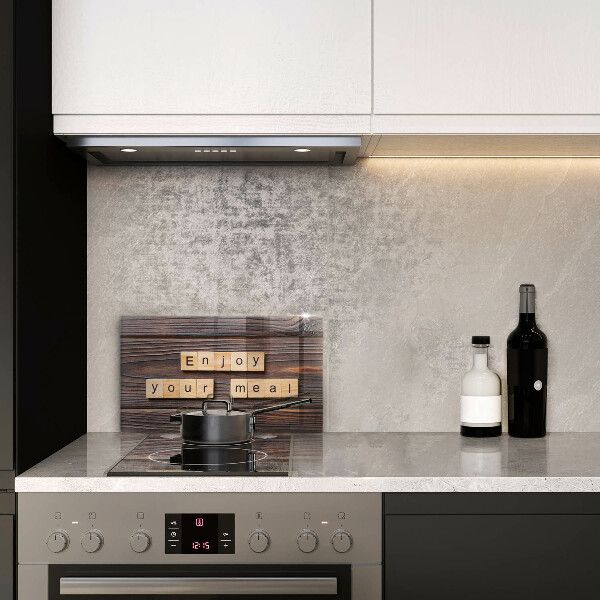 Kitchen worktop saver The inscription Enjoy Your Meal