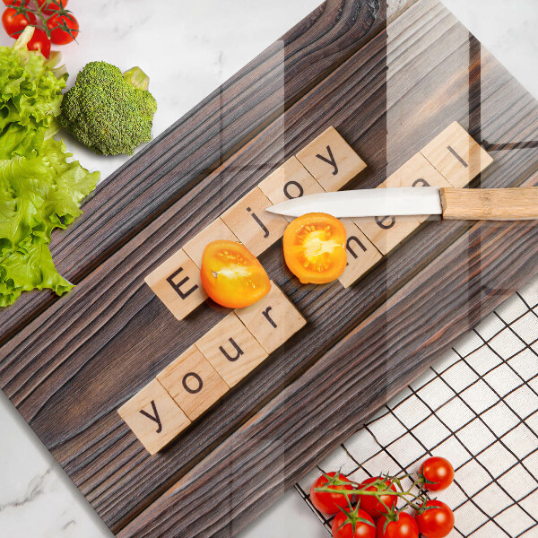 Kitchen worktop saver The inscription Enjoy Your Meal