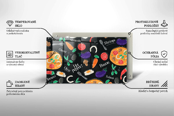Induction hob protector Food illustration