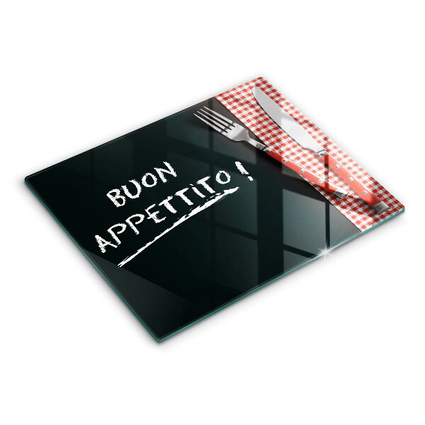 Induction hob protector The inscription Buon Appetito!