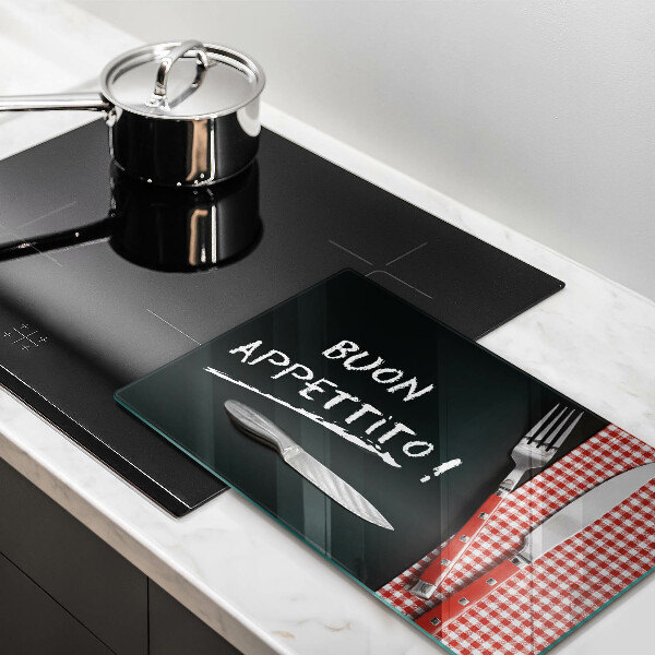 Induction hob protector The inscription Buon Appetito!