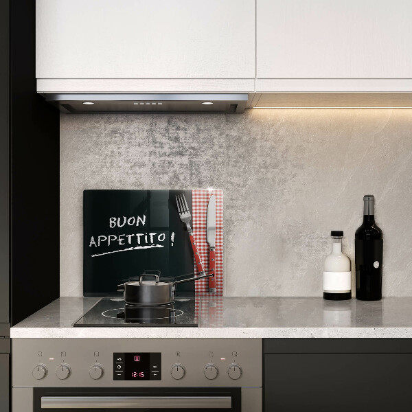 Induction hob protector The inscription Buon Appetito!