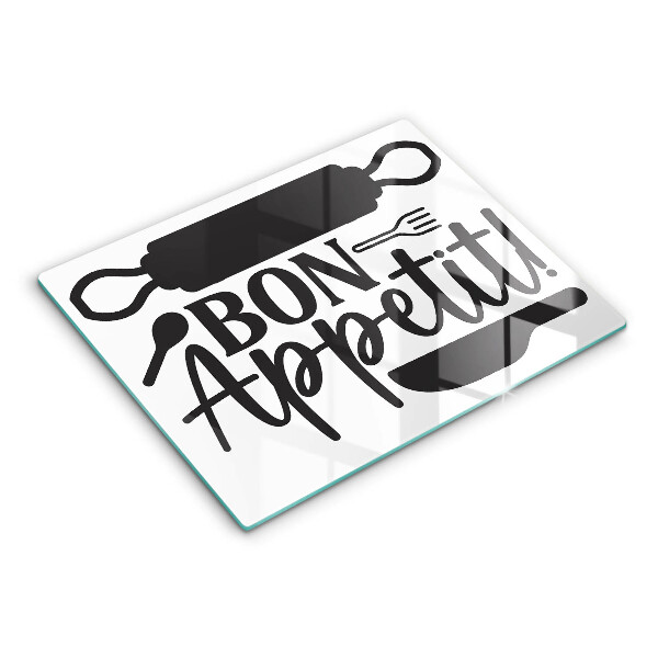 Glass worktop saver The inscription Bon Appetit