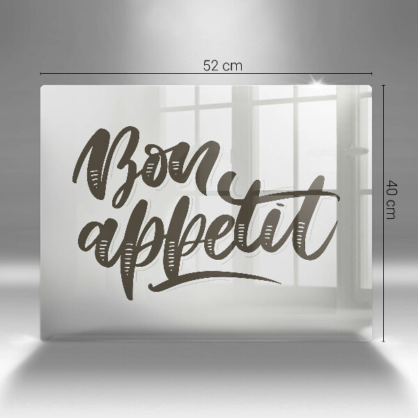 Glass worktop saver The inscription Bon Appetit