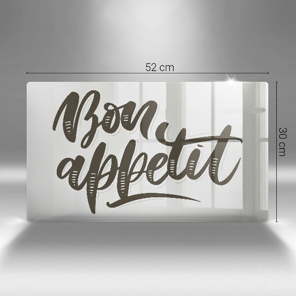 Glass worktop saver The inscription Bon Appetit