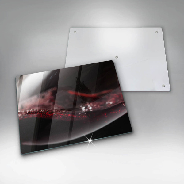 Glass worktop saver Red wine glass