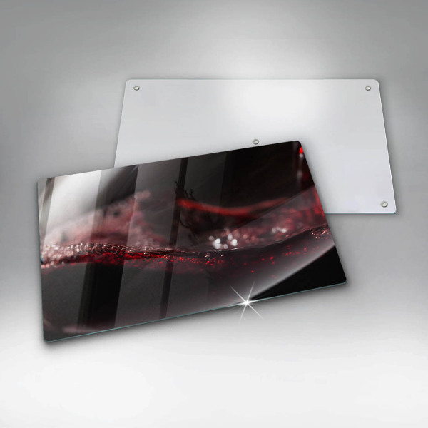 Glass worktop saver Red wine glass