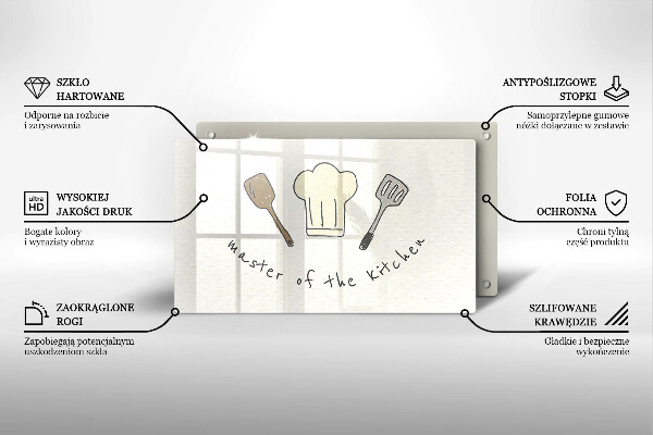 Glass worktop saver Master of the Kitchen