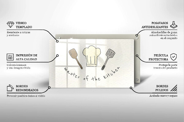 Glass worktop saver Master of the Kitchen