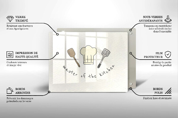 Glass worktop saver Master of the Kitchen