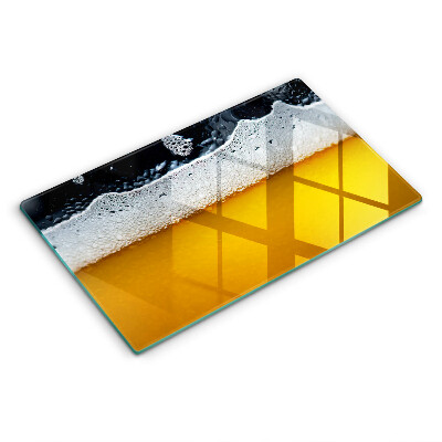 Glass worktop saver Beer drink foam