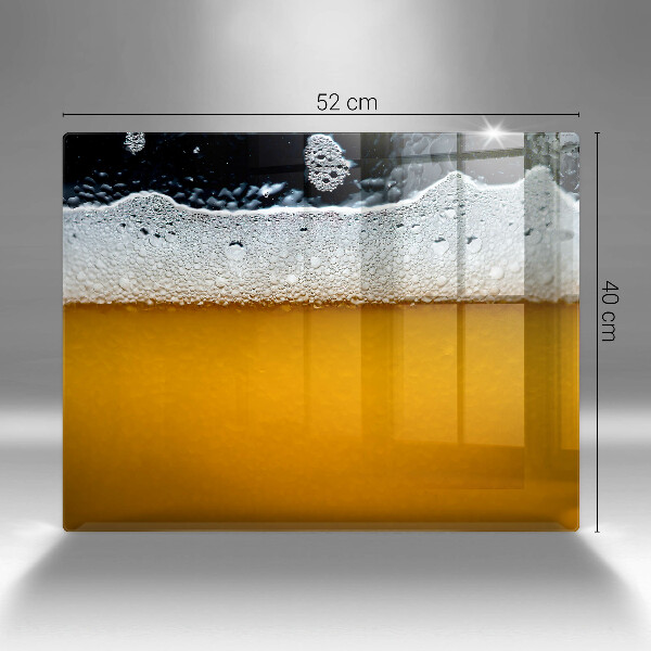 Glass worktop saver Beer drink foam