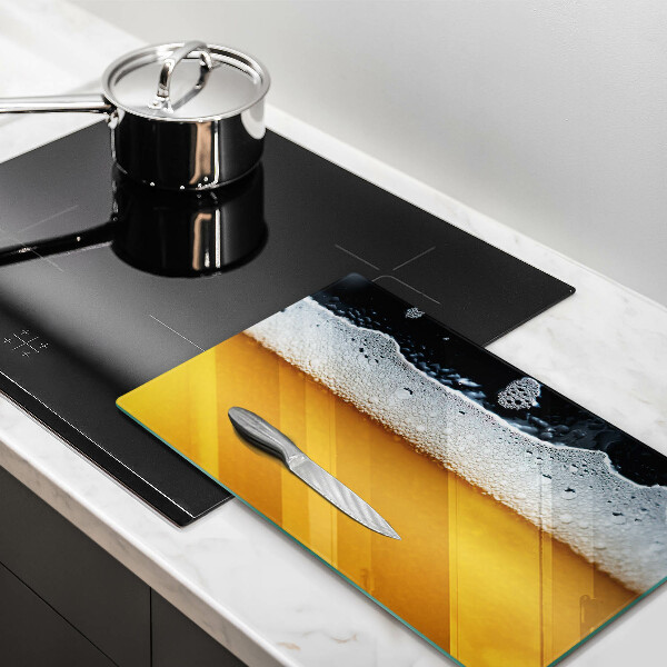 Glass worktop saver Beer drink foam