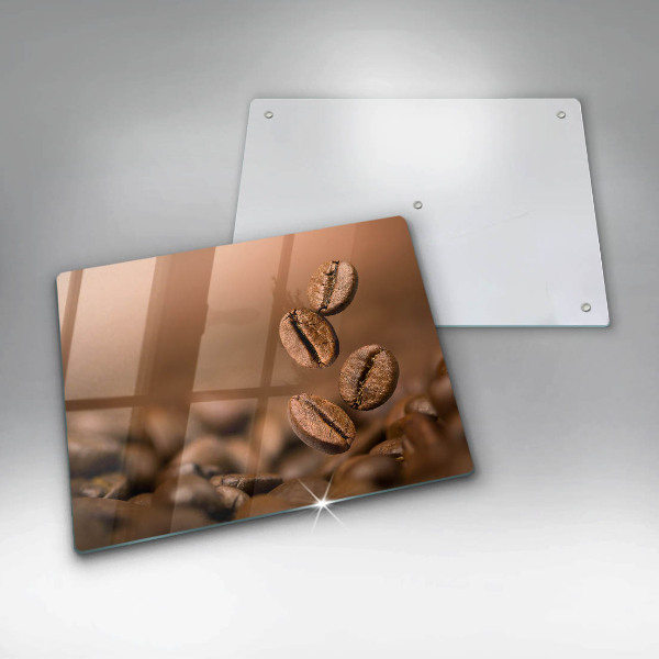 Glass worktop saver Coffee beans