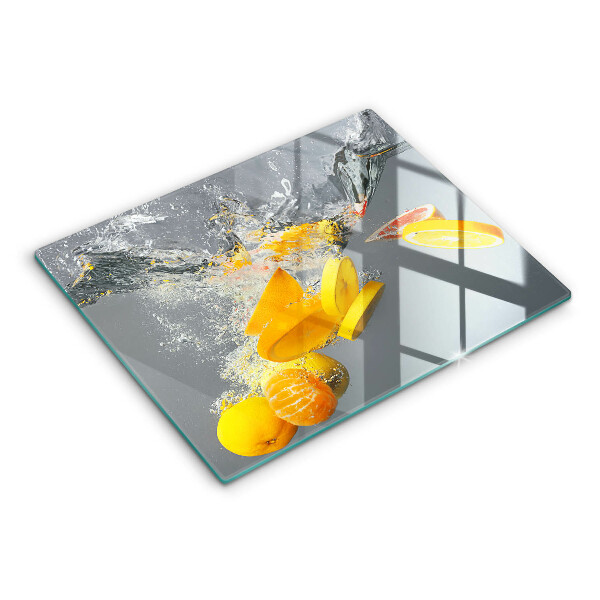 Glass worktop saver Lemons in water