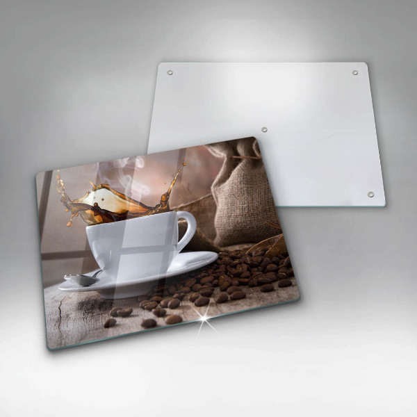 Induction hob protector Cup and coffee beans