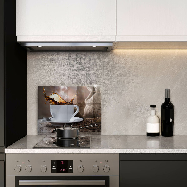 Induction hob protector Cup and coffee beans