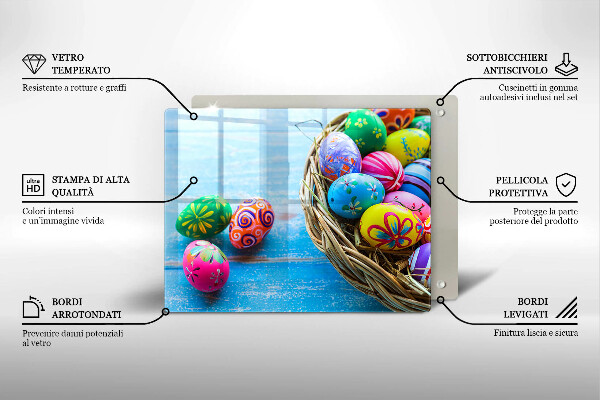 Kitchen worktop saver Easter eggs