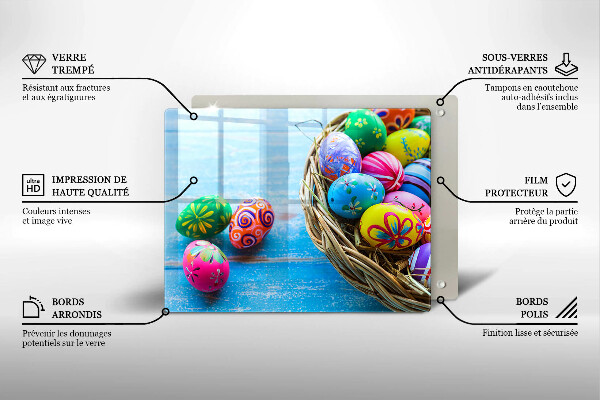 Kitchen worktop saver Easter eggs