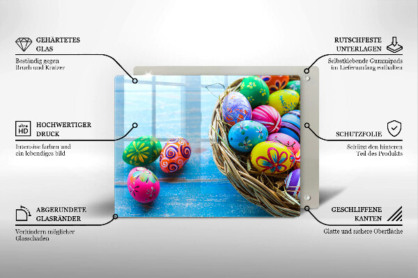 Kitchen worktop saver Easter eggs