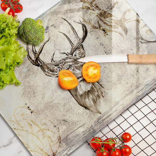 Induction hob protector Illustration deer animal