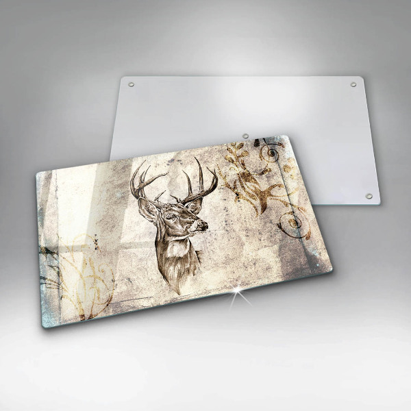 Induction hob protector Illustration deer animal