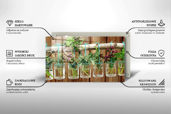 Kitchen worktop saver Herbs vintage plants