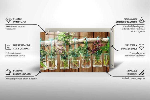 Kitchen worktop saver Herbs vintage plants