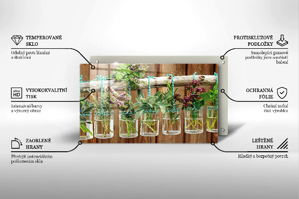 Kitchen worktop saver Herbs vintage plants