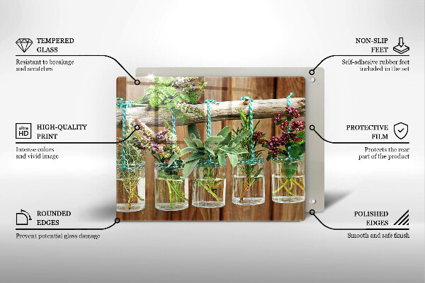 Kitchen worktop saver Herbs vintage plants