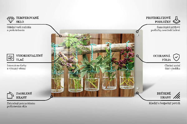 Kitchen worktop saver Herbs vintage plants